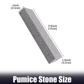 ZUFECY 6pc Pumice Stone for Home Cleaning, Toilet Bowl Cleaning, Sink and Tiles Without Scratches, Grease in Kitchen, Bathroom and Pool