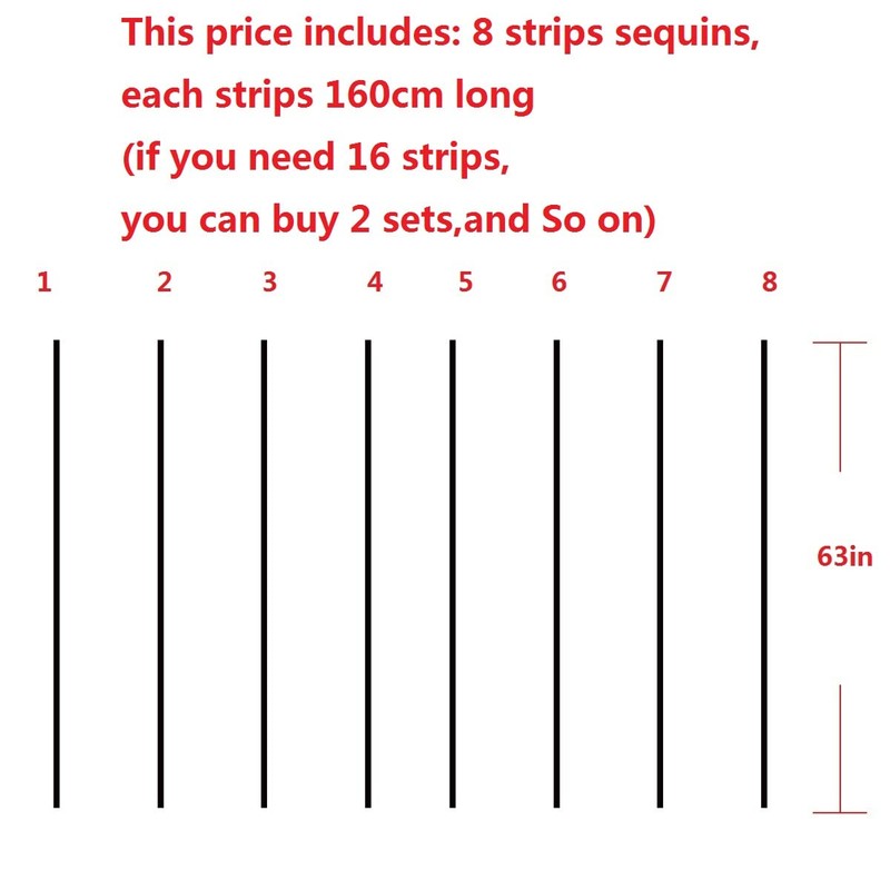 QueenBox® 63in 8pcs Round Sequin Beaded Curtain, Bling Door String