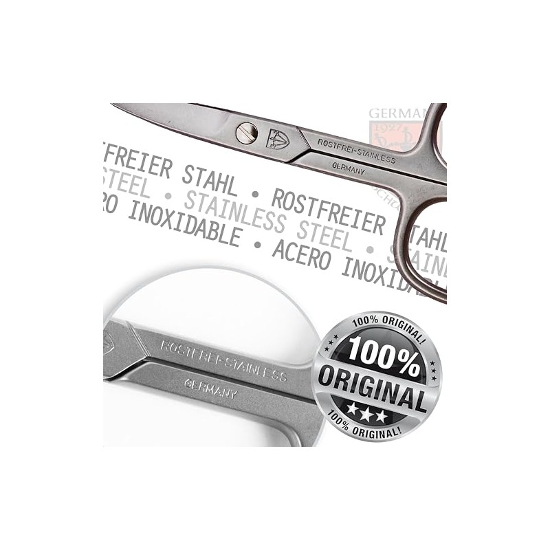Drei Schwerter Curved Nail Scissors, Sharp Blade for Precise Nail
