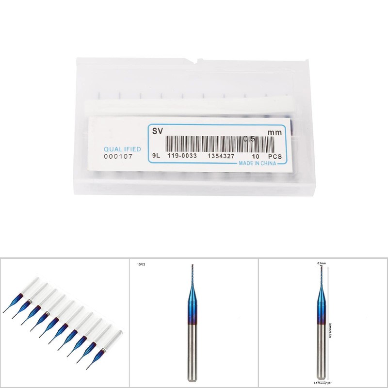Blue Coated Strawberry Tip Tungsten Carbide Cutter Cone Engraving Machine