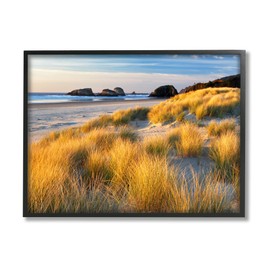 Stupell Industries Beach Grasses Summer Shoreline Framed Giclee Art, Design by Dennis Frates