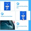 Oneroomone 10 x Cardboard Parking Discs 11 x 15 cm