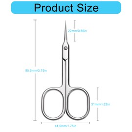 Cuticle Scissors, Cuticle Scissors, Precision Manicure Scissors for Cuticle Care, Cuticle Cutter, Cuticle Cutter with Extra Fine Tip for Shortening Cuticles