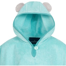 Morgenstern Badeponcho Kinder Baby Mädchen Jungen 100% Baumwolle OEKO-TEX Babybadetuch Kapuzenhandtuch Bademantel Frottee Koala