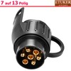 ETUKER Trailer Adaptor 7 to 13 Pin Towing Hitch 7-Pin
