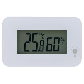 Empex TD-8331 Digital Thermometer/Hygrometer, Shuklei Irmi Tabletop, 1.3 x 2.0 inches (3.3 x 5.2 cm), Backlight, White
