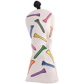 Qezodsx Tees Pattern Golf Club Cover Replacement Accessories for Driver,Fairway,Hybrids-Golf Driver Headcover/Golf Fairway Wood/Hybrid Club