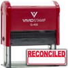 Basic Reconciled Self Inking Rubber Stamp (Red Ink) - Q-400