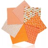 7 Premium Cotton Fabric Squares 25x25cm, Pre-Cut Plain Craft Fabric