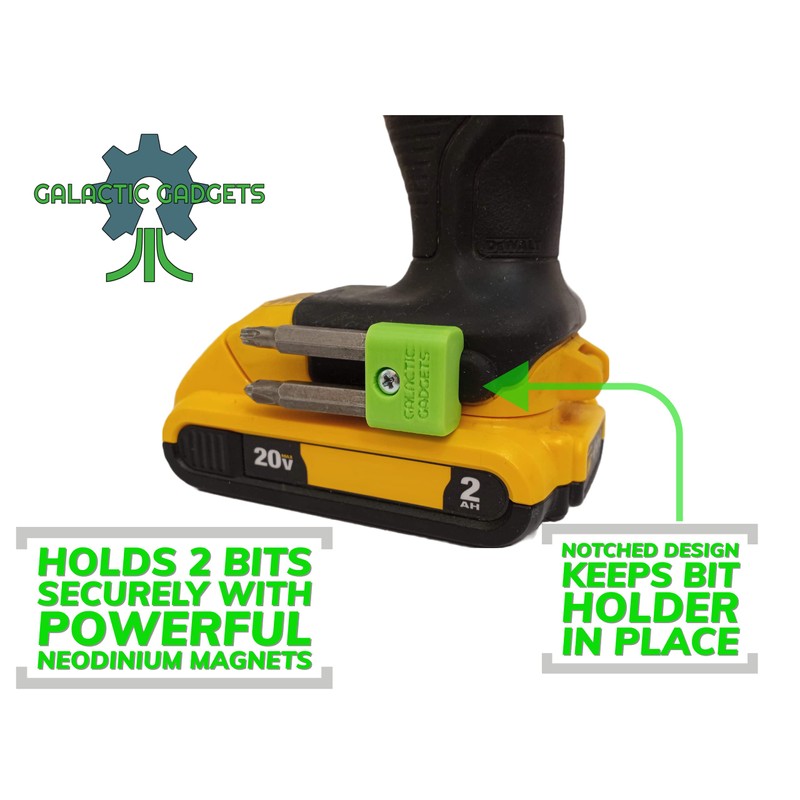 MAGNETIC Bit Holder for Craftsman V20 Drill/Driver, Side Mounted, Strong