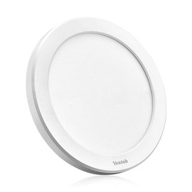 Youtob LED Ceiling Light Flush Mount with Adjustable 3 Colors, 15W 1500lm Round Lighting Fixture for Kitchens, Closets, Hallways, Stairwells, Bedrooms(3000k/4000k/5000k Available) (White)