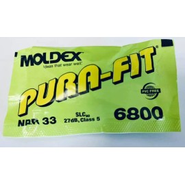 Moldex 6800 Purafit Tapered Earplugs Soft Foam NRR33 Uncorded Quantity - 10