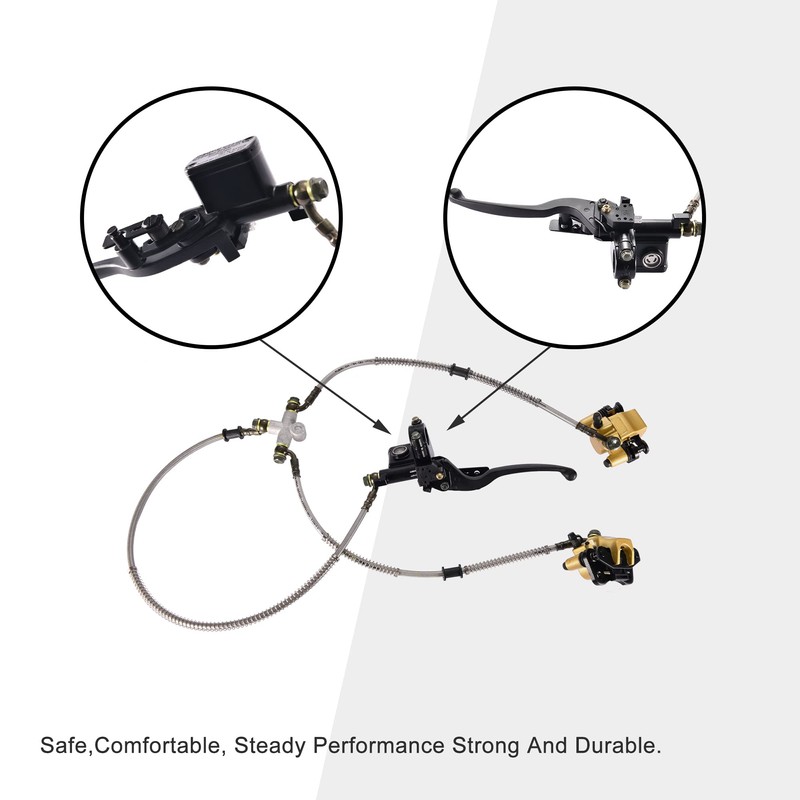 GOOFIT Front Disc Brake Master Cylinder Hydraulic Caliper Assembly for