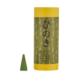 Global Product Planning Japanese Incense, Cone, Hinoki, 10 Cypresses (Cone Type Incense)
