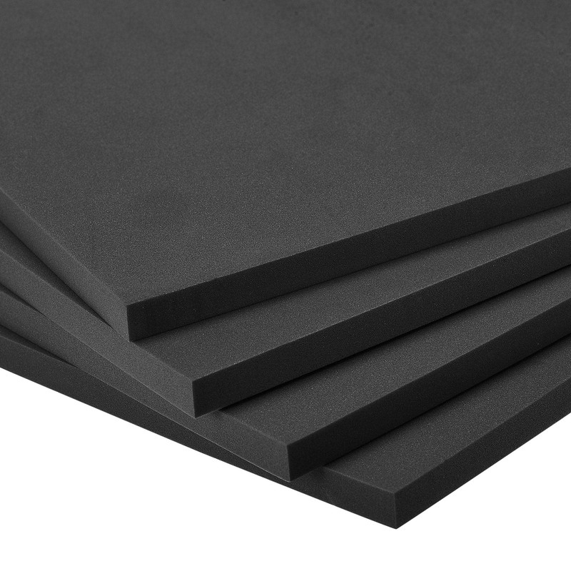 sourcing map Black EVA Foam Sheets 10 x 10 Inch