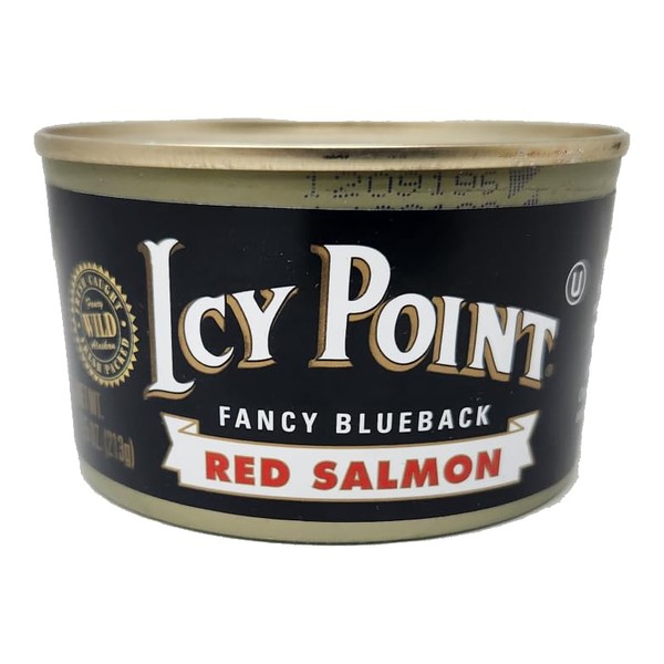 Icy Point Canned Salmon Can 100% Natural Alaskan (FancyBlueback Red