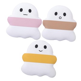 WOONEKY 3pcs Cute Ghost Shape Makeup Puff Dual-use Powder Puff for Dry Wet Application Portable Face Makeup Sponge for Foundation Concealer and Setting Powder Travel and Daily Use