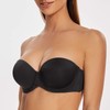 MELENECA Women's Push-Up Strapless Bra - Underwired Bra with Moulded