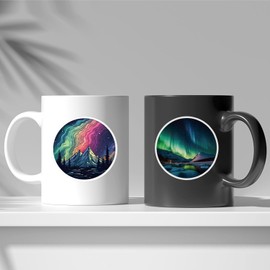 Northern Lights Sticker Set of 50 Cute Decoration for Car Laptop Skateboard Bicycle Moped Motorcycle Bicycle Computer Suitable for Adults Children