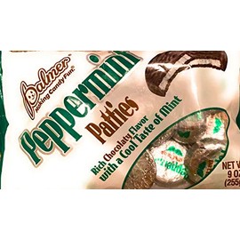 Palmer Peppermint Patties (1) 9oz Bag Rich Chocolaty Flavor with a Cool Taste of Mint