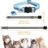 MJIYA Reflective Cat Collar with Bell, Breakaway Grid Collar with