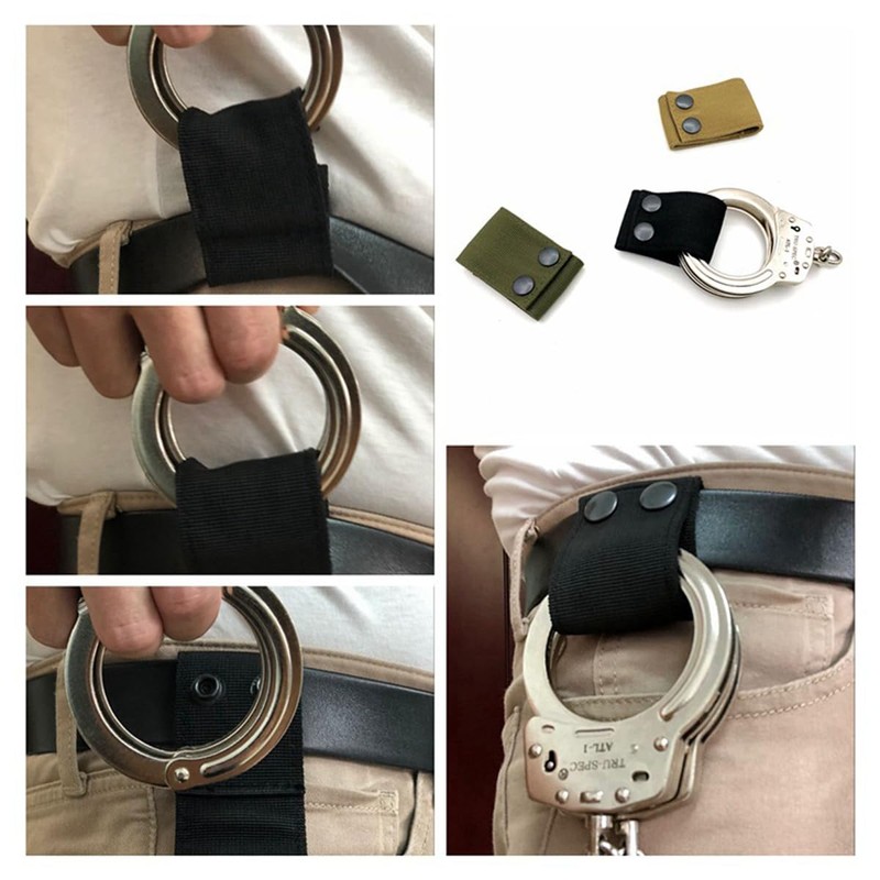 HOUSON handcuff strap, nylon handcuff holster tactical handcuff holder handcuff