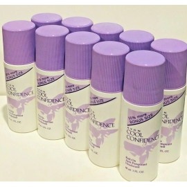 AVON DEODORANT COOL CONFIDENCE ROLL ON ANTIPERSPIRANT 3 OZ 10 PACK BONUS SIZE