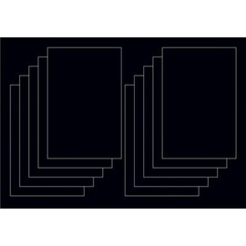 Custom Shop 10 Black Aluminum Sign Blank Panels, 12" x 18", 0.040 Thick - Auto Paint, Pinstripe, Airbrush, Vinyl Graphics, Stenciling, Art, Hobby, Craft