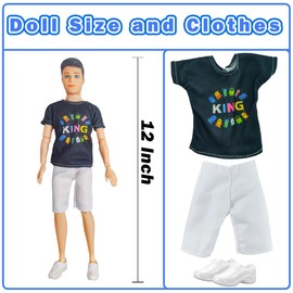 Chioldilly Interactive Family Toy Fun Action Figures Set, Imaginative Educational Family Doll Play, for Kids 3+(Editions D)