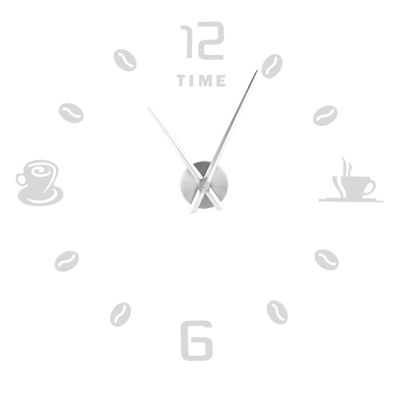 Modern Large Frameless DIY Wall Clock Mirror Surface Sticker for