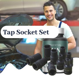 9Pcs Tap Sockets Set 1/2 Inch Drive Square Socket Set for Electric Pneumatic Hand Wrench