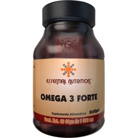 Essential Nutrition Omega 3 Forte 40 Cápsulas de 1000 mg                                                                                              