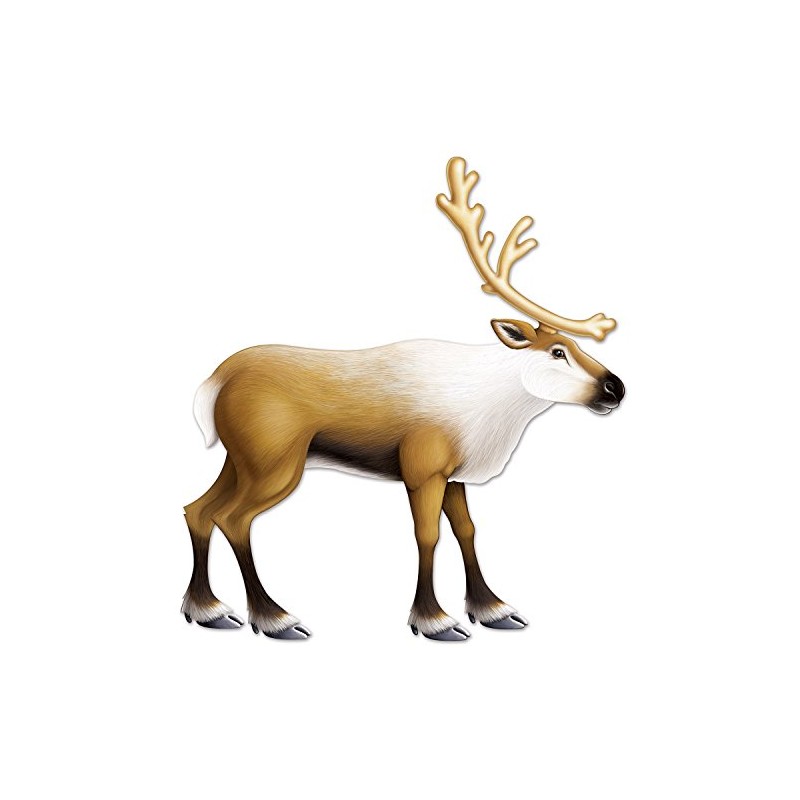 Beistle Jointed Reindeer, 3' 1", Multicolor