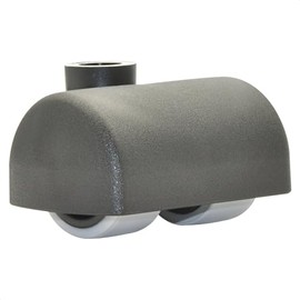 Wagner Design RO73 Soft Swivel Castor, Diameter 27 mm, Black Plastic Casing, 55 x 31 x 34 mm, Load Capacity 50 kg, Made in Germany, 01737001