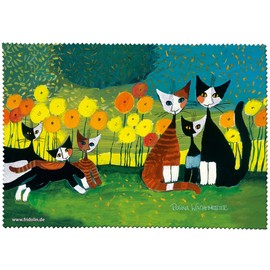 Fridolin 19803 Wachtmeister All Together Microfibre Glasses Cleaning Cloth/Muslin Cloth 18 x 12.5 x 1 cm Multi-Coloured