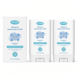 Crunier Pack of 2 Sun Cream Stick Children SPF 50, Babies Sunscreen 50 Roll On