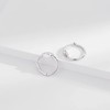 Hoop Earrings, Hoop Earrings with Sparkling Cubic Zirconia, Hypoallergenic Hoop