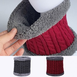 넥워머 꽈배기 니트 기모 방한 겨울 스포츠 스키 보드 라이딩 오토바이 배달 Neck Warmer Cable Knit Fleece Thermal Winter Sports Ski Board Riding Motorcycle Delivery
