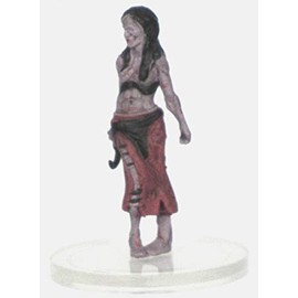 Characters of Adventure - Zombie Female Human Butcher - Plastic Miniature for D&D or Pathfinder