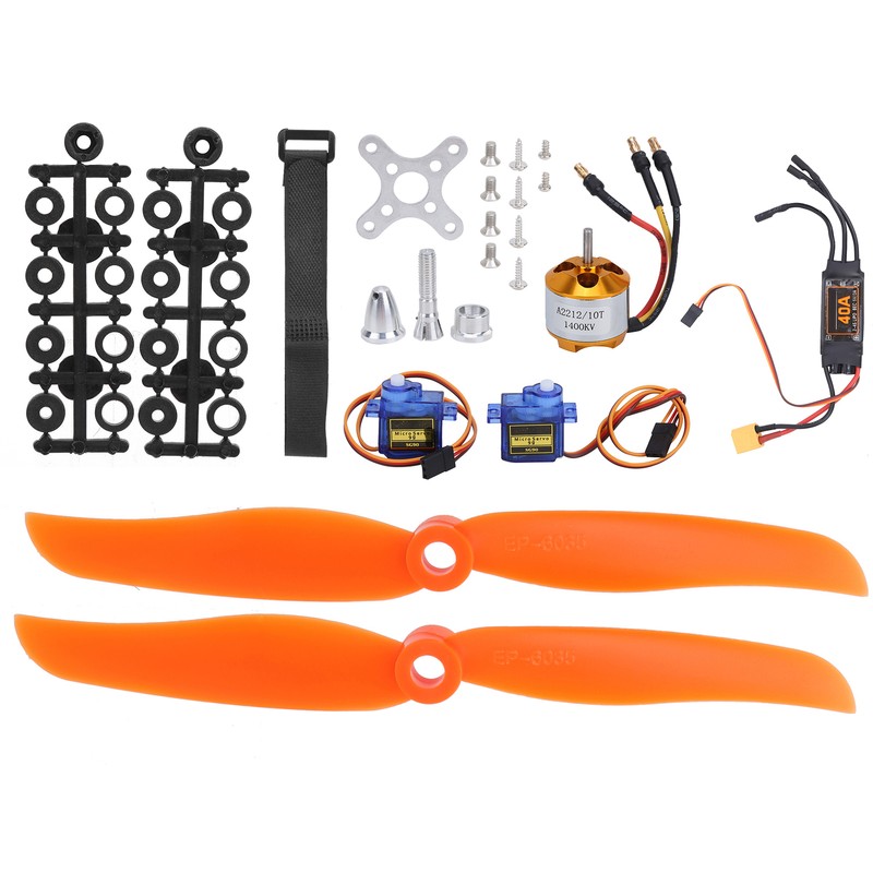 2212 KV1400 Motor 40A XT60T ESC SG90 Servo 8060 Propeller
