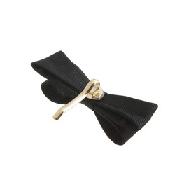 VingTAINE H7270 Grosgrain Ribbon Pony Hook Hair Cuff, Basic, Elegant, Hair Elastic, Hair Cuffs, Adult, Cute, Hair Accessory, Black