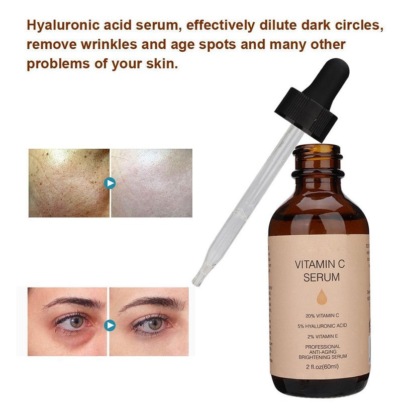 60ml Vitamin C Hyaluronic Acid Moisturizing Lifting Tightening Skin Care