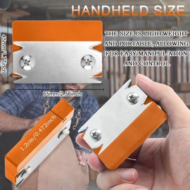 JONMON Woodworking Edge Trimmer, Mini Edge Planer Bander with Replaceable Scraper Blades, Banding Corner Wood Deburring Cutter Hand Tool for Trimming, Chamfering, Wood, PVC, ABS, Veneer