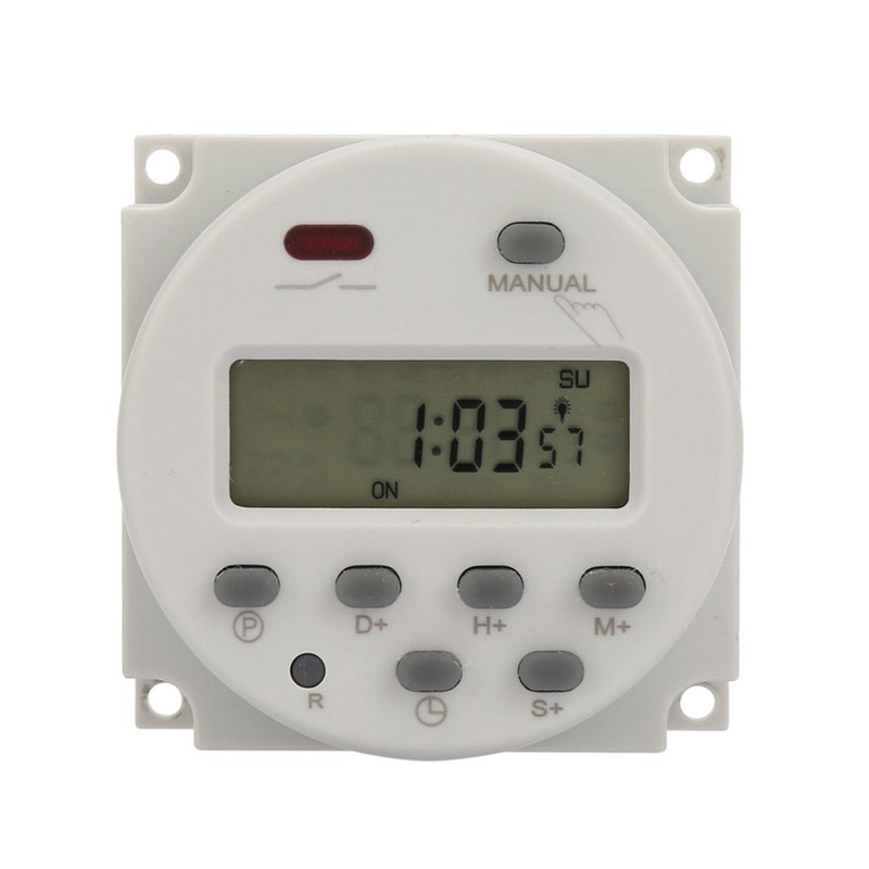 Small Type 7 Days Programmable Digital Displayed Timer Switch 1S~168h