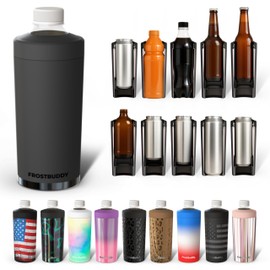 Universal Buddy XL Can Cooler by Frost Buddy - Fits 12-ounce, 16-ounce, 20-ounce, and 24-ounce Cans and Bottles - Keep Your Drinks Refreshingly Chilled for over 12 hours (Dark Night)