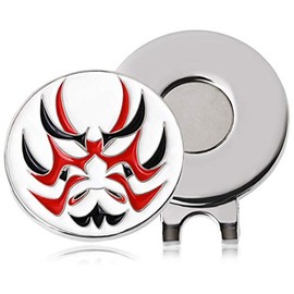 Don Flyee Golf Marker Magnet Kabuki Kumadori Alloy Hat Clip E0012