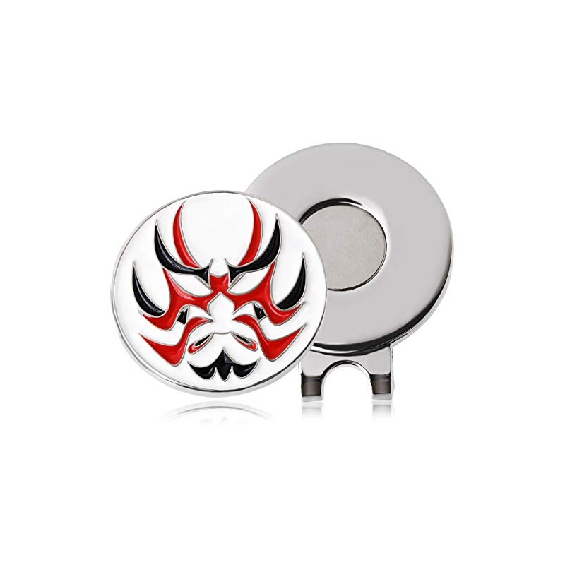 Don Flyee Golf Marker Magnet Kabuki Kumadori Alloy Hat Clip