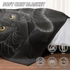 HommomH Black Cat Throw Blanket for Women Girls, Cat Lover