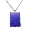 [Stone Street] AAA Lapis Lazuli Uncolored Natural Stone Square Metal