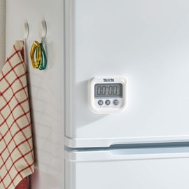 Tanita TD-376N WH Kitchen Study Study Timer, Waterproof, Magnet, 100 Minutes, Washing Timer, White